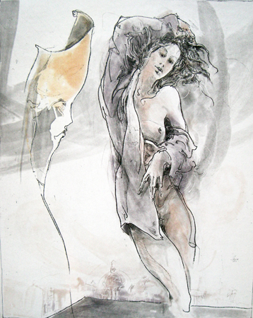 Maske - Etching exploring identity and perception